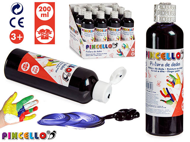 Pintura De Dedos 200Ml Morada