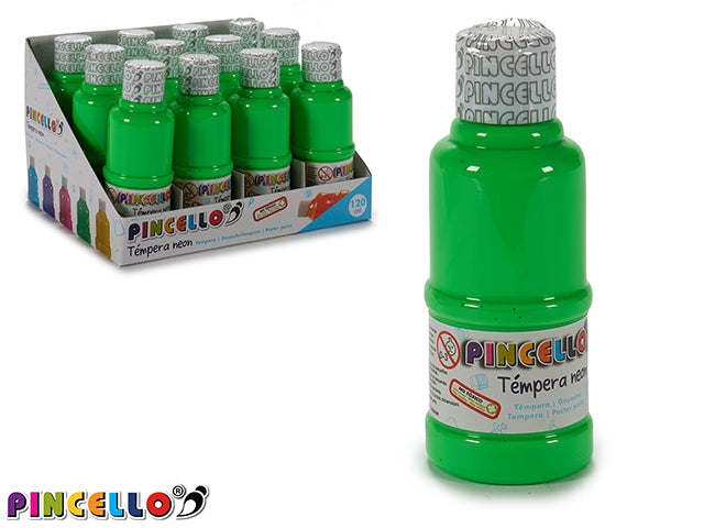 Pintura Témpera 120Ml Verde Neón