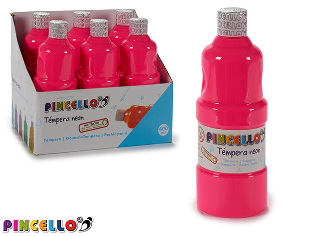 Pintura Témpera 400Ml Rosa Neón