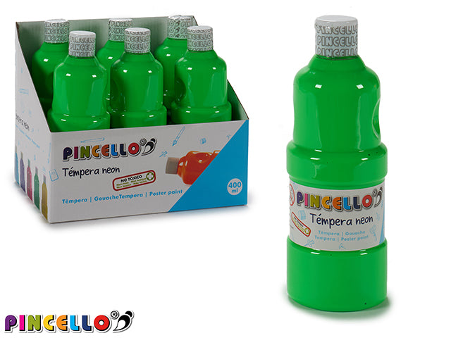 Pintura Témpera 400Ml Verde Neón