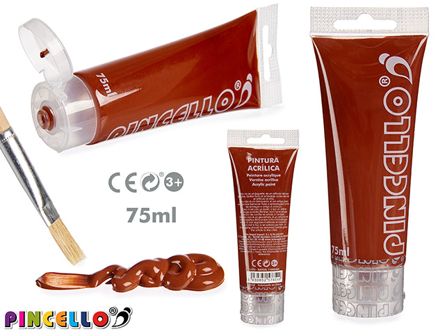 Acrylic Paint Tube 75Ml Brown