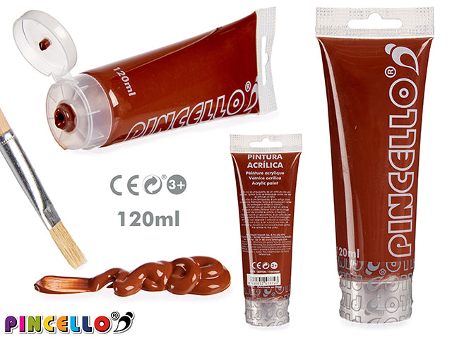 Acrylic Paint Tube 120Ml Brown