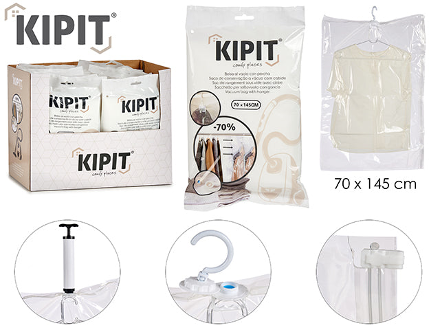 Vacuum Bag With Hanger 70X145Cm