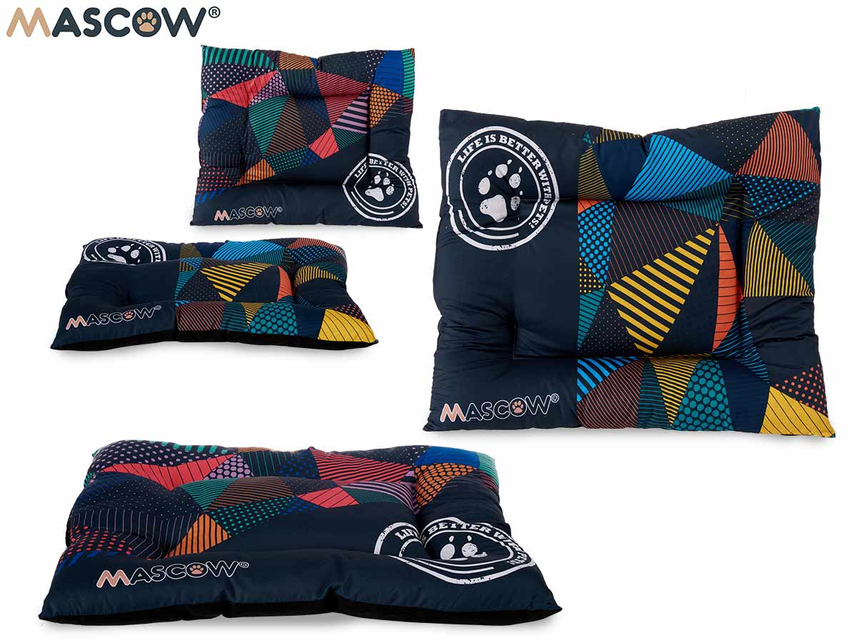 55X67Cm Assorted 2 Pet Bed Geometric Pattern