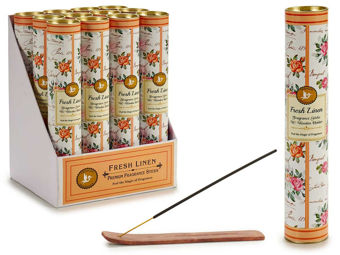 Set 30 Clean Laundry Incense Sticks With Base