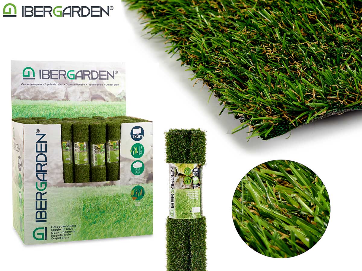 1X3 Three-Colour Grass Carpet Roll 20Mm