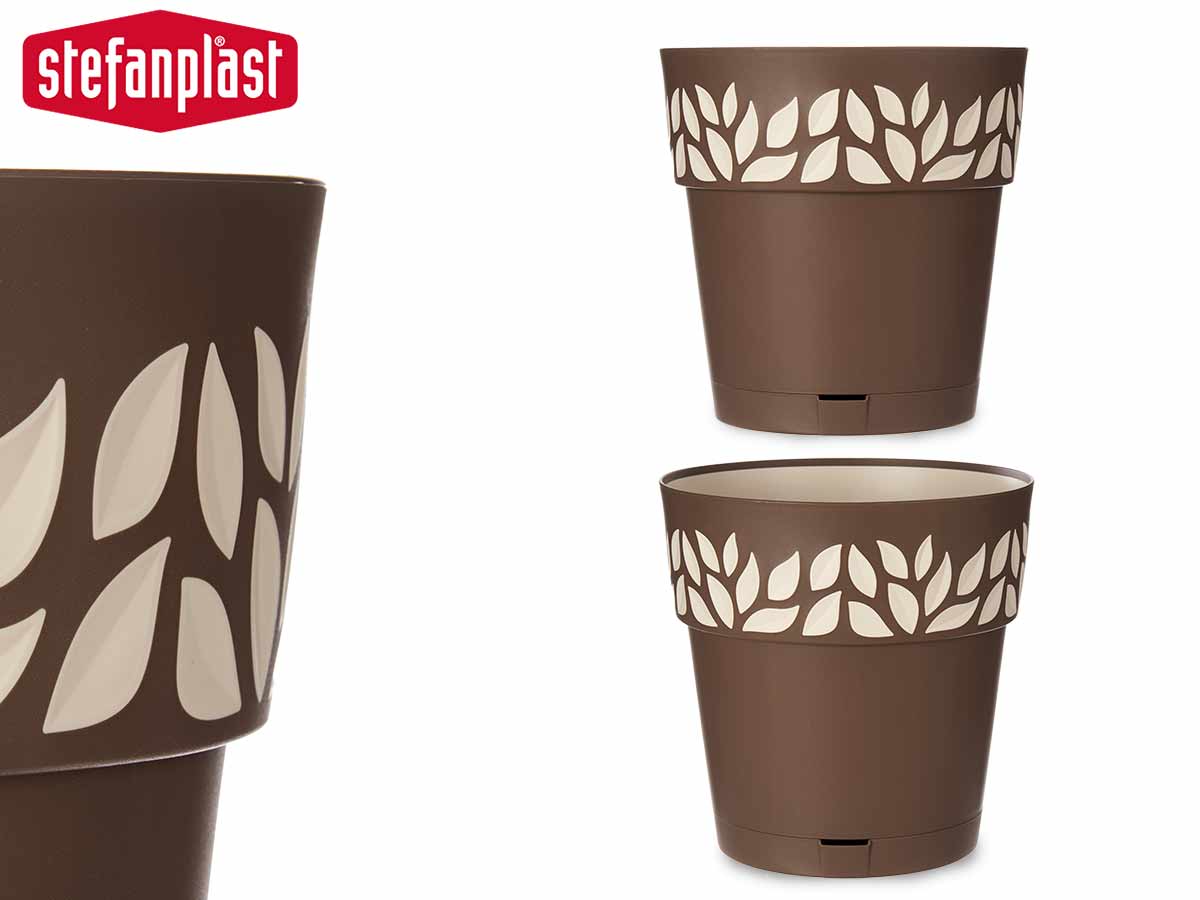 Brown Cloe Plastic Plant Pot 30 cm