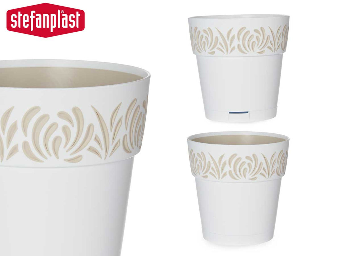 Vaso Gaia Branco 15 cm