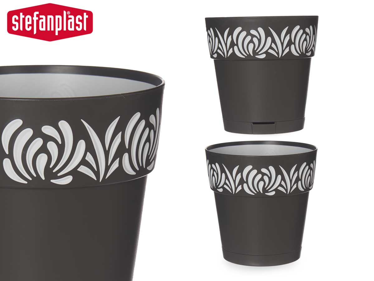 Vaso Antracite Gaia 15 cm