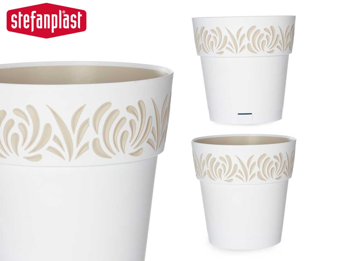 Vaso Gaia Branco 25 cm