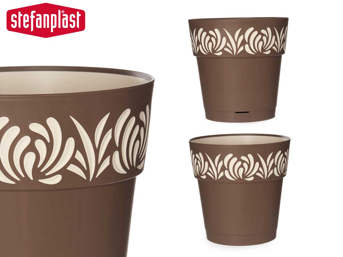 Brown Gaia Plant Pot 25 cm