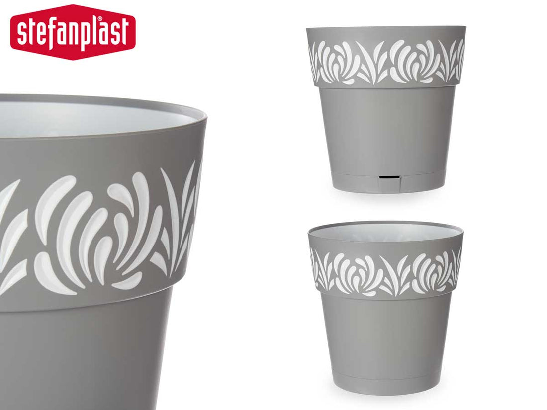 Vaso Gaia Cinza 30 cm