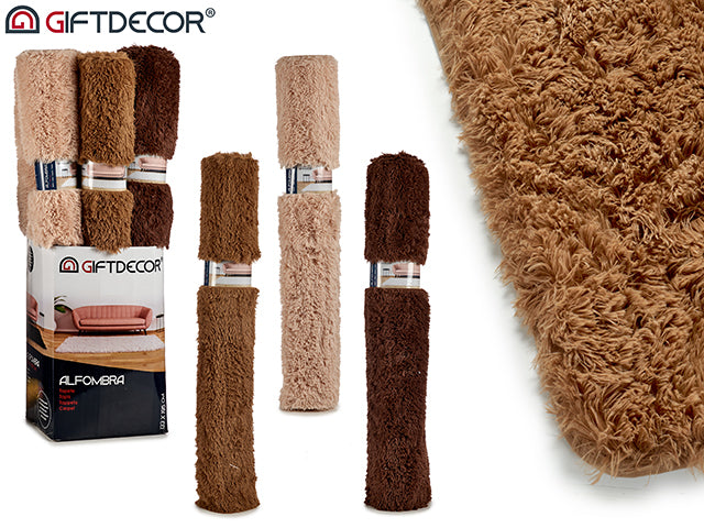 Velvet Mat 133 x 195 Assortment 3 Earth Colors