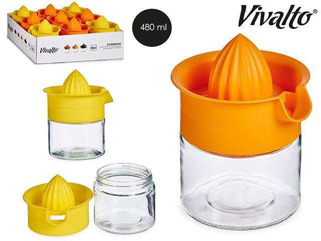 Glass Lemon Squeezer Mix 2 Colors 480 ml