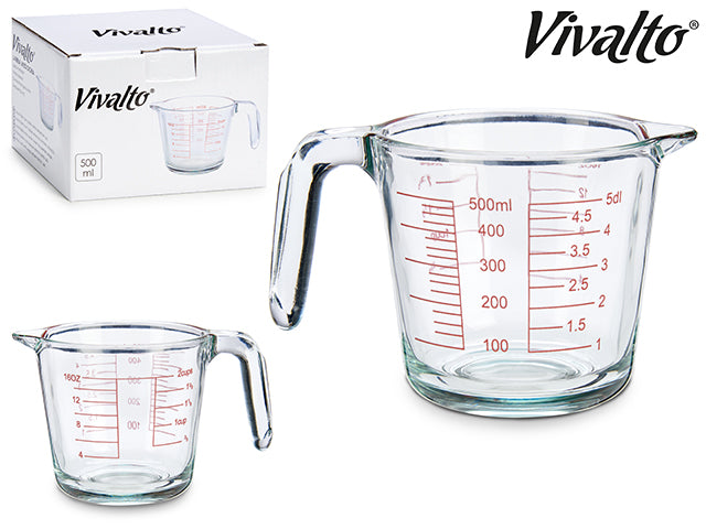 Med Glass Measuring Jar 500 ml