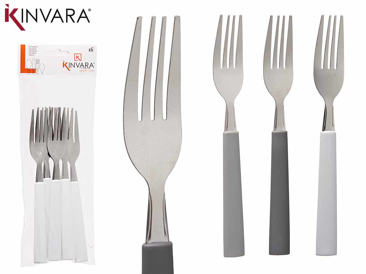 Set 6 Forks 3 Colors Surt