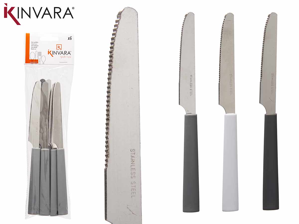 Set 6 Knife 3 Colors Surt