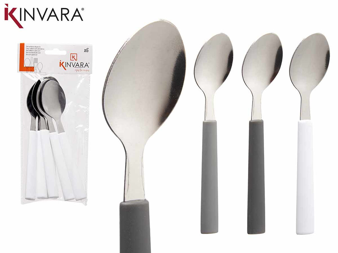 Set 6 Tea Spoon 3 Col Surt