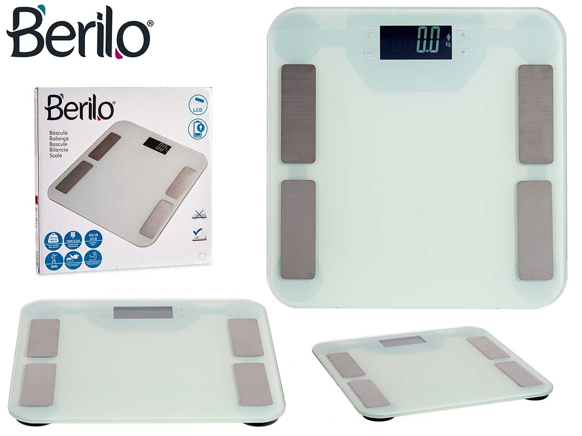 White Digital Bathroom Scale 180 kg