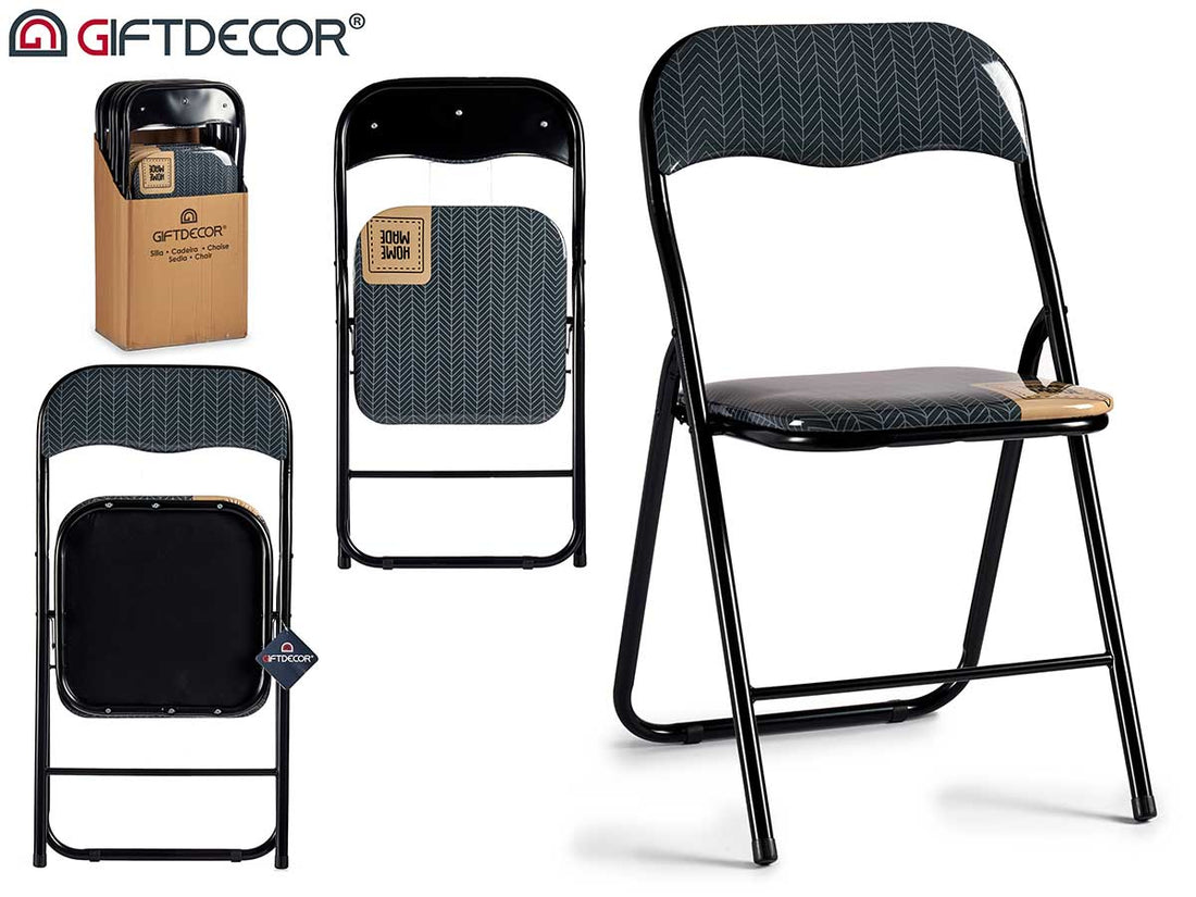 Black Legs Pvc Folding Chair Homemade