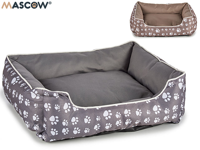 Bed Pet Paws High 2 Col Mix