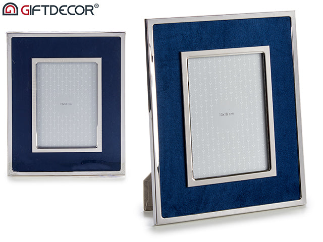 Photoframe 13 x 18 cm Dark Blue Velvet