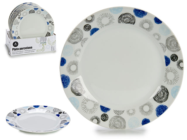 Flat Plate Porcelain 19Cm Circles