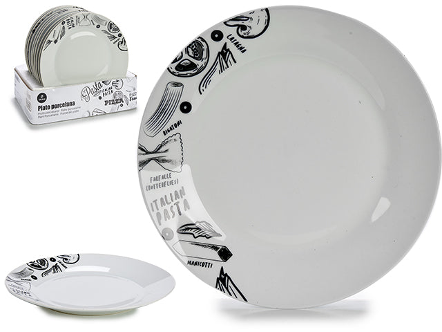 Flat Plate Porcelain 24,4 Cm