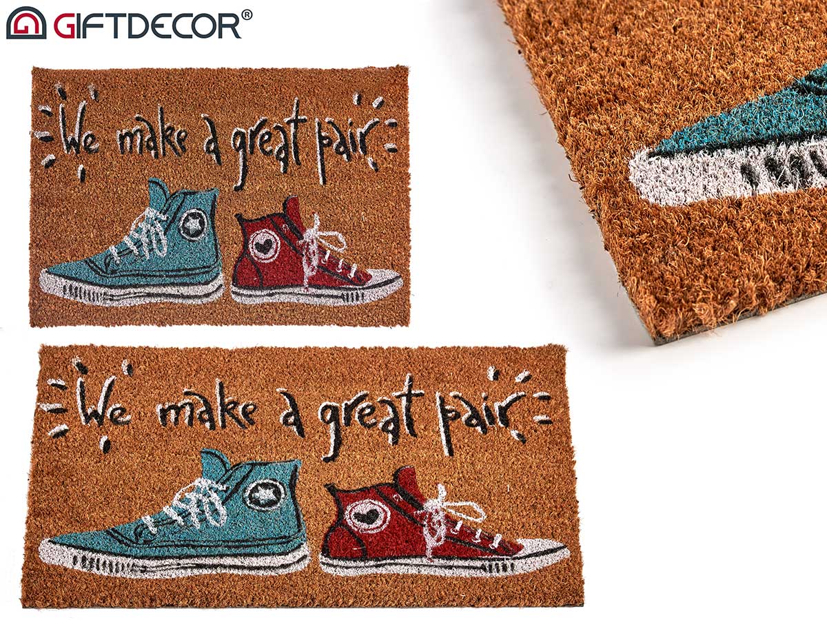 Slippers Coconut Fibre Door Mat 40 x 60 cm