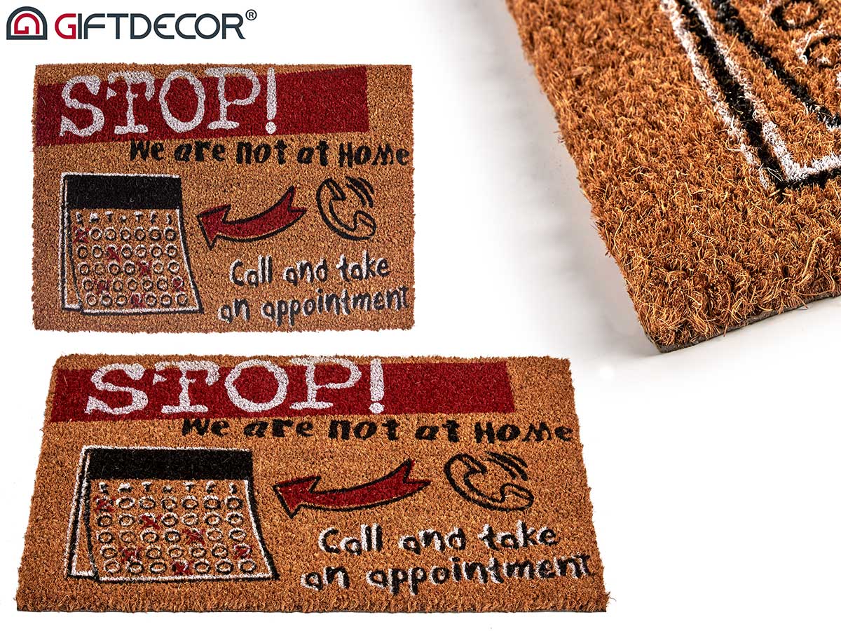 Tapete Stop Fibra De Coco 40 x 60 cm