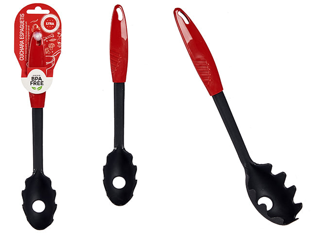 Nylon Spaguetti Spoon With Red Handle