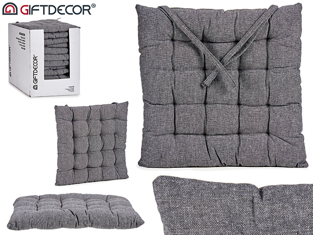 Dark Grey Plain Cushion