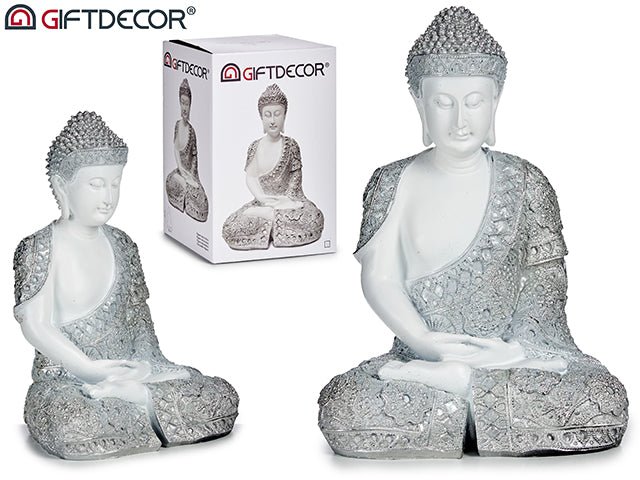 White/Silver Big Seat Buddha