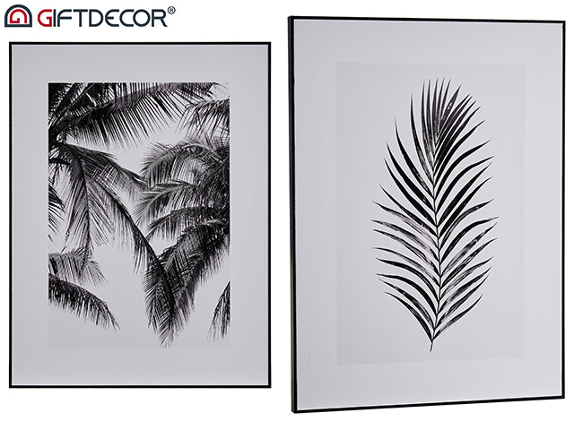 Black Canvas Mix 2 Palm Tree Leafs