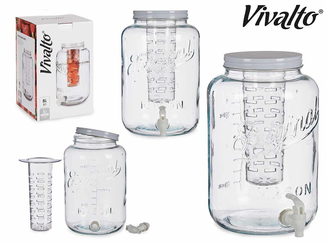 White Jar With Cooler 8000 ml