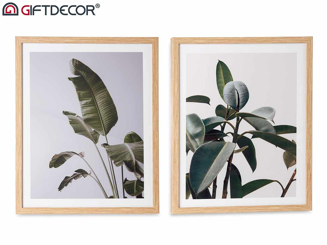 Plant Picture With Beech Frame Assort 2