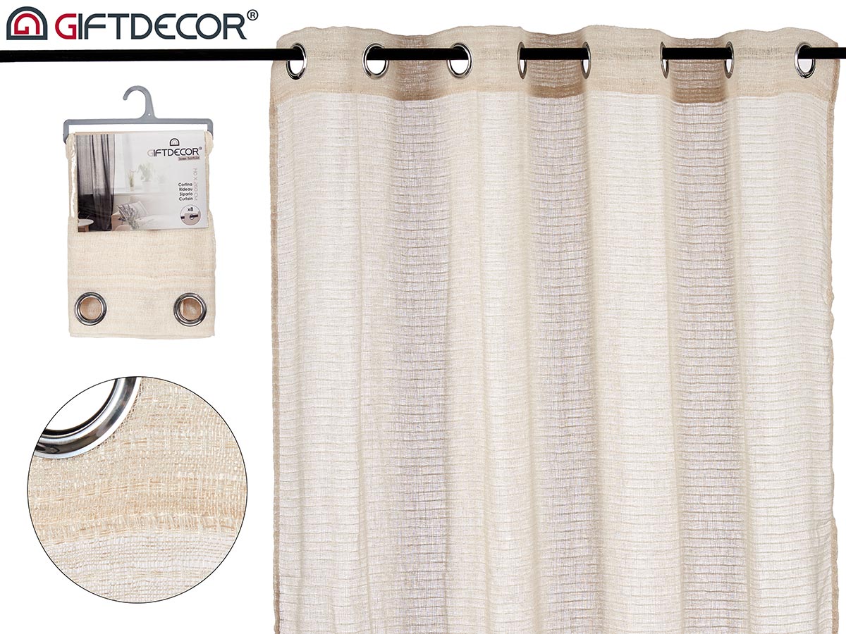 Beige Curtain 140 x 260 cm