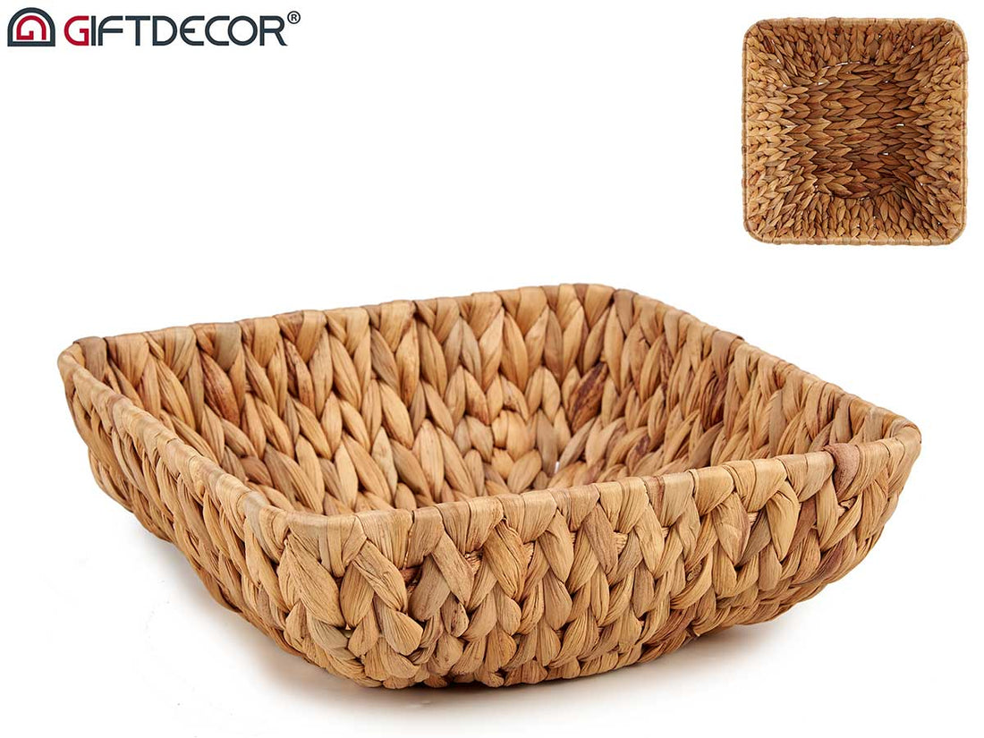 Square Straw Centerpiece Dish