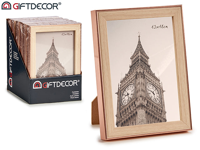 Copper Wood Colour Photoframe 13 x 18 cm