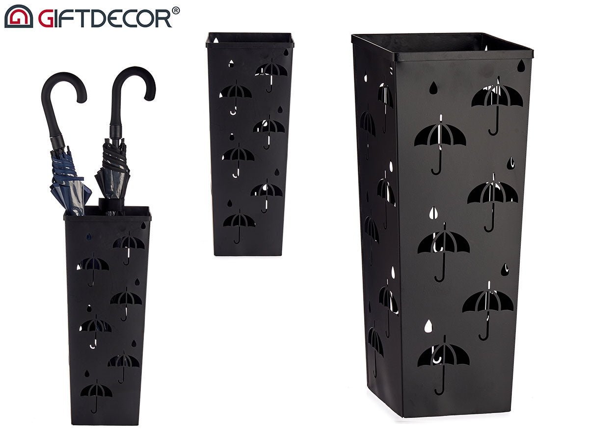 Black Square Metal Umbrella S Holder