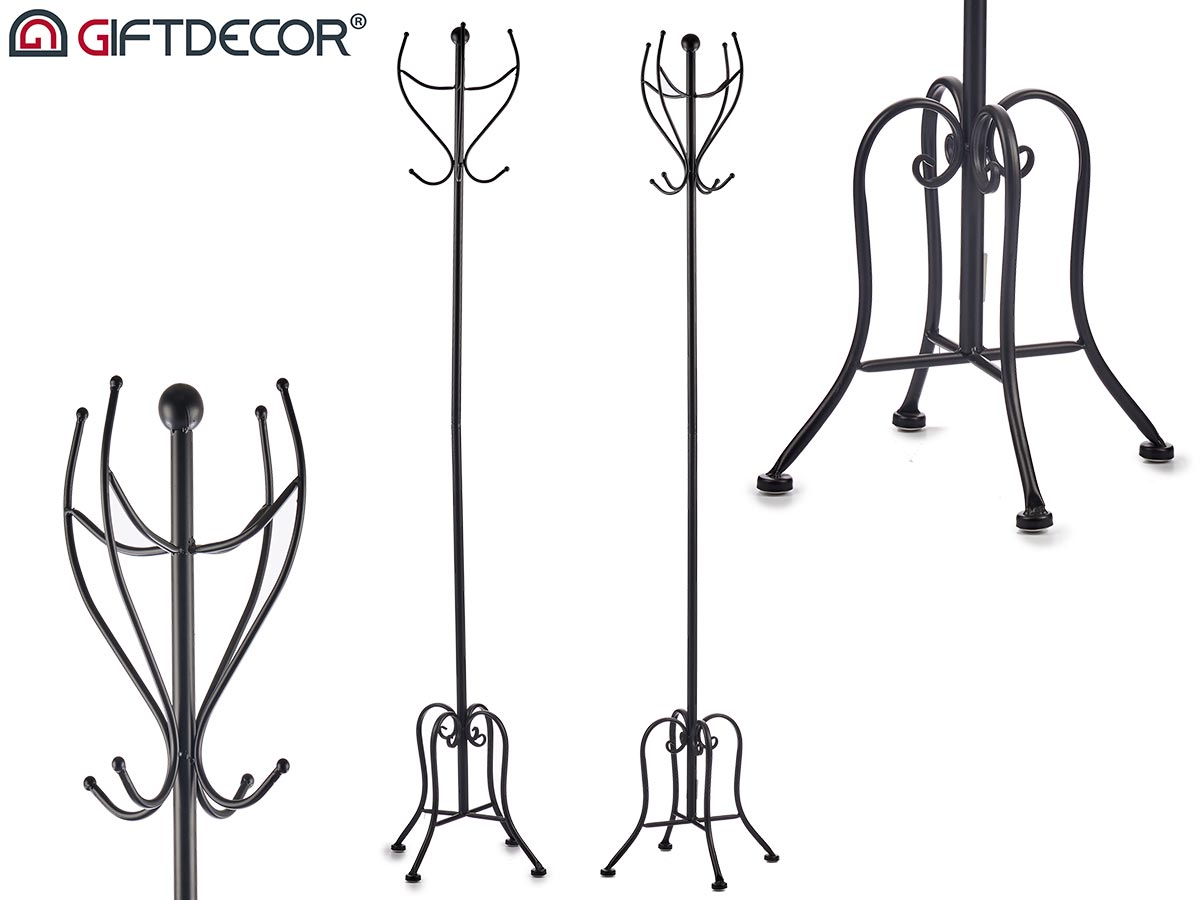 Black Metal Coat Rack