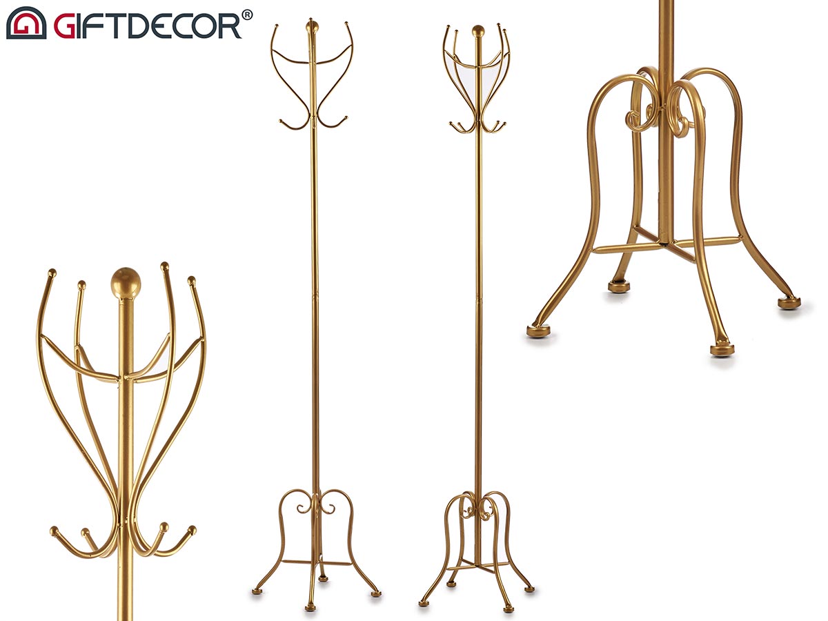 Golden Metal Coat Rack