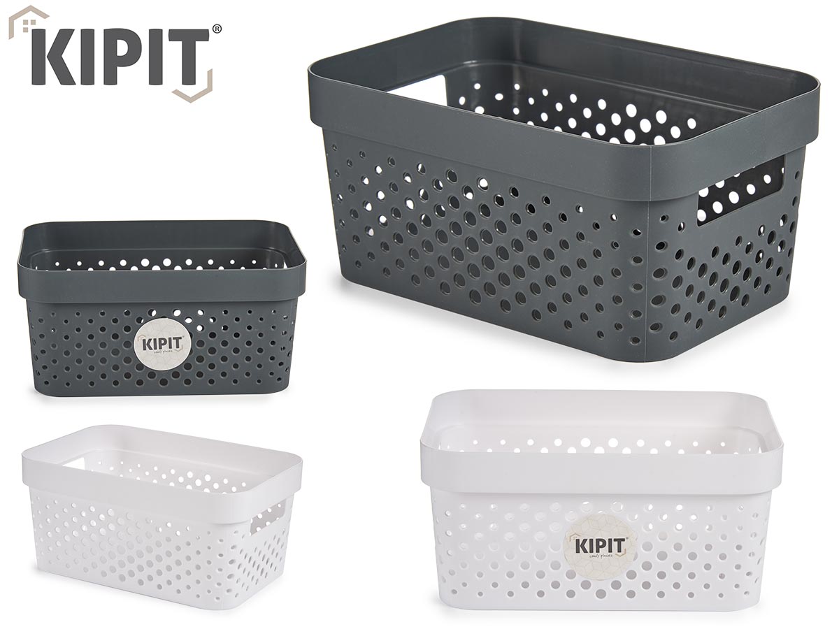 Storage Basket M Set 2 Colors Circles