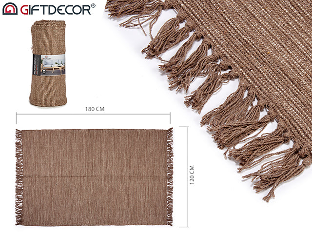 Brown Cotton Rugs 120 x 180 cm