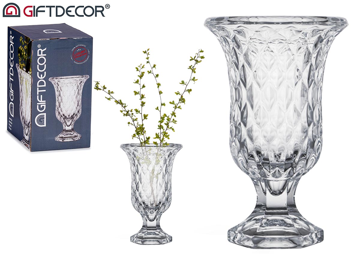 Taça de Vidro Diamantes 19 cm