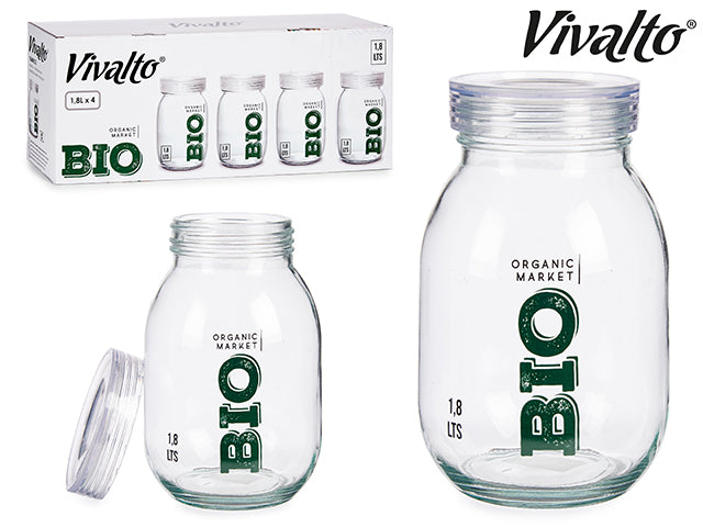 Botella de Vidrio Modelo Bio 1800 ml