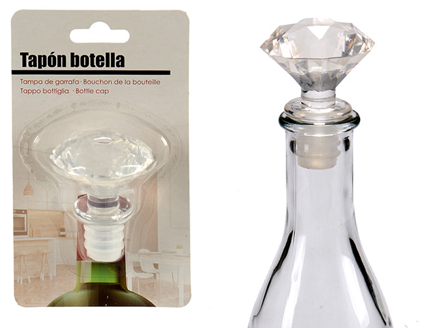 Bottle Diamond Lid Transparent