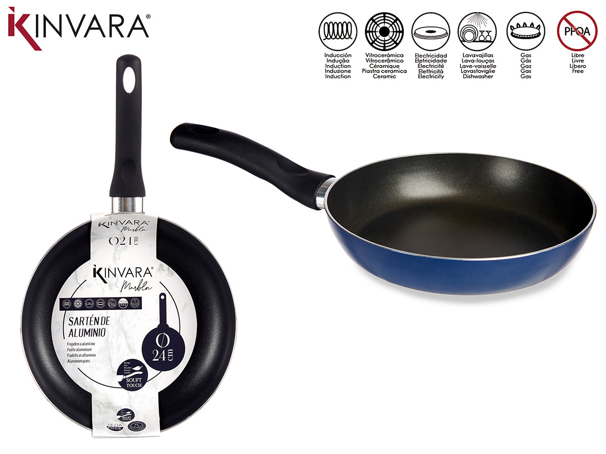 Aluminium Frying Pan 24Cm Blue