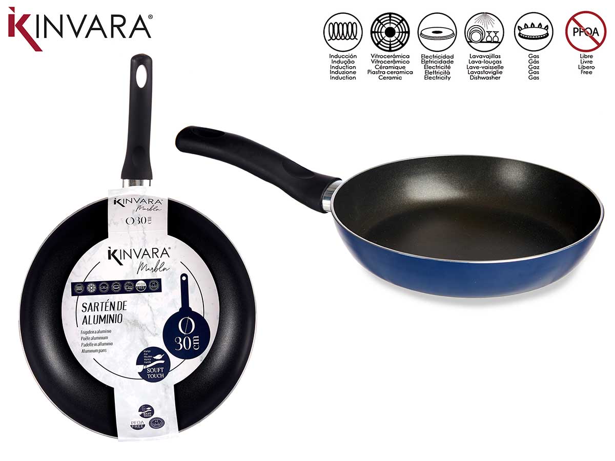 Aluminium Frying Pan 30Cm Blue