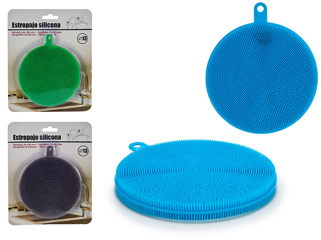 Round Silicone Scourer Big Mix 3 Col